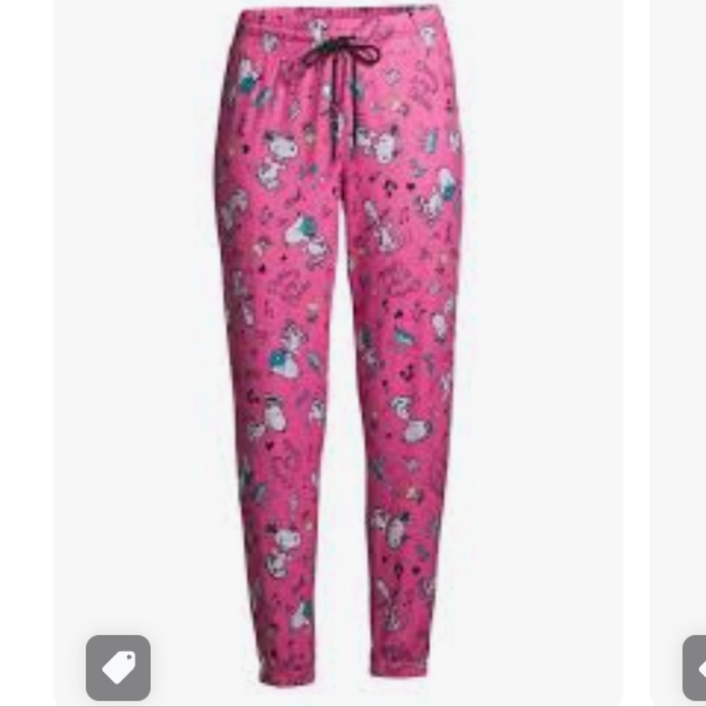 Snoopy Peanuts Multicolor Dancing Snoopy Women's Pajama Pants Size 3X